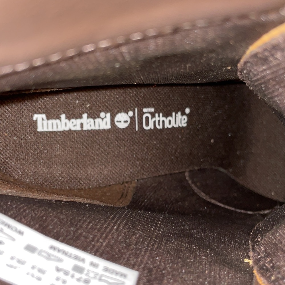 VINTAGE WOMENS TIMBERLAND HEEL BOOTS. - Picture 7 of 8